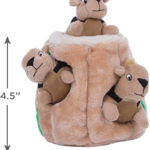 Outward Hound Hide A Squirrel Plush Dog Toy Puzzle, Small