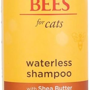 Burt’s Bees for Pets Cat Naturally Derived Waterless Shampoo with Shea Butter and Honey – Cat Waterless Shampoo Spray – Easy to Use Cat Dry Shampoo – Made in the USA, 10 Oz