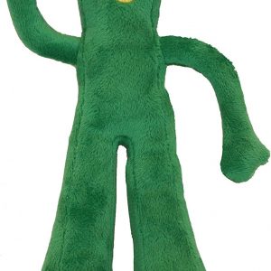 Multipet Gumby Plush Filled Dog Toy, Green, 9 inch (Pack of 1)