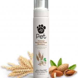 Pet Oatmeal Waterless Foam Shampoo – Grooming for Dogs and Cats, Soothe Sensitive Skin Formula with Aloe for Itchy Dryness for Pets, pH Balanced, Cruelty Free, Paraben Free, 8.5 Fl oz. Visit the John Paul Pet Store