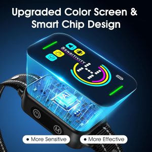 Bark Collar, Dog Bark Collar for Large Medium Small Dogs,Smart Bark Collar,Rechargeable Anti Barking Training Collar with 8 Adjustable Sensitivity,Bark Collar with Beep (Dark Black)